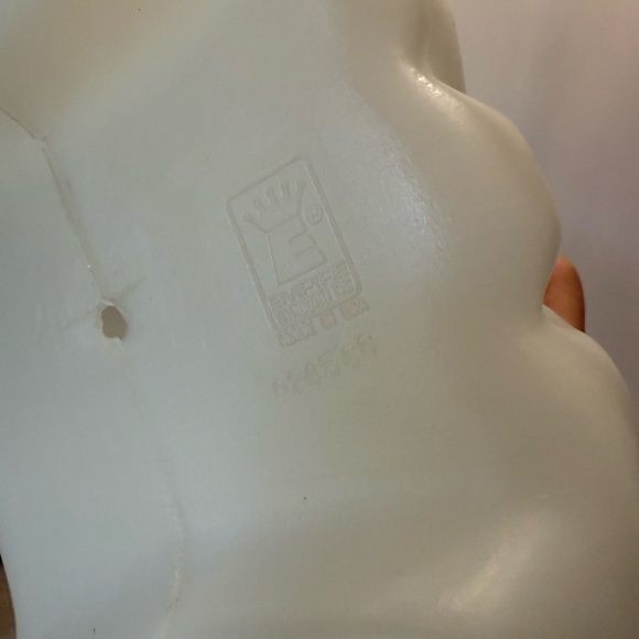 Vintage Empire Angel Blow Mold 17” gold wings yellow hair - Picture 9 of 9